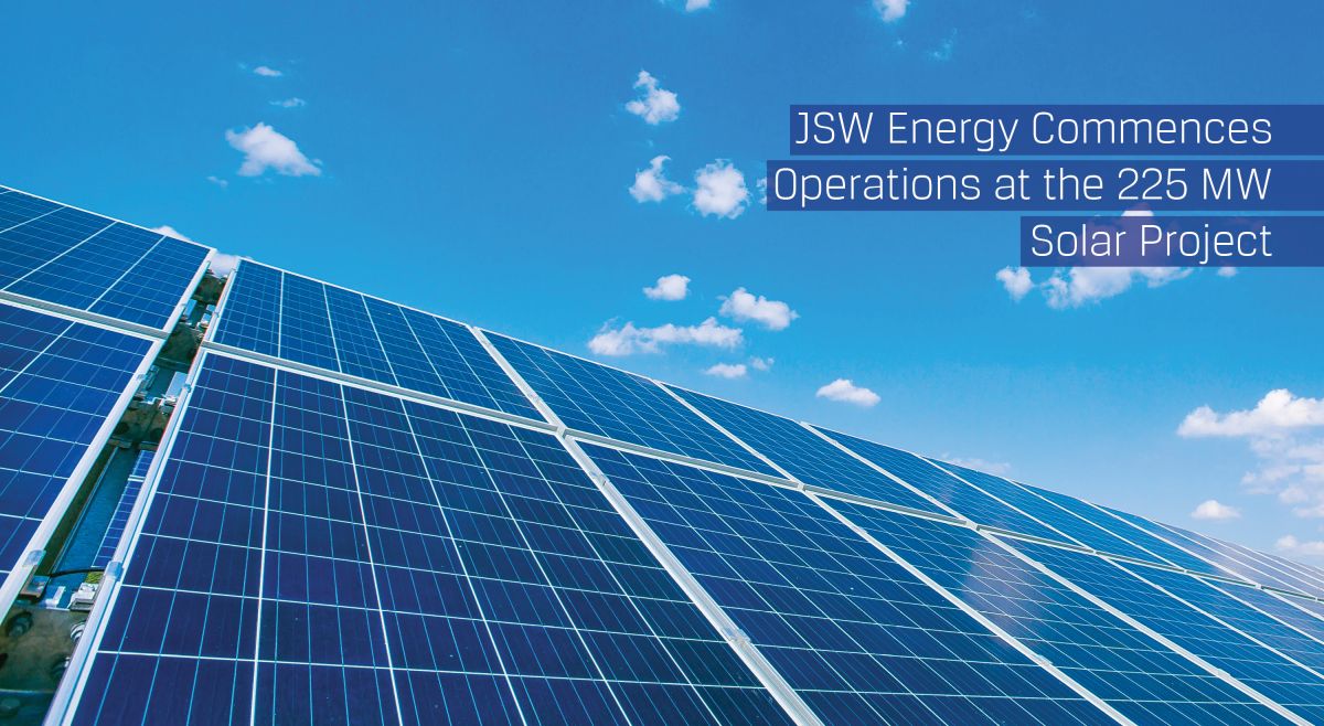 JSW Energy Commences Operations at the 225 MW Solar Project